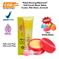 Promo Kelly Paket  wajah Glowing 3 IN 1 Cream kelly Pearl, Lemon soap Original  Halal, BPOM Gratis Masker/Spons Bedak. 
