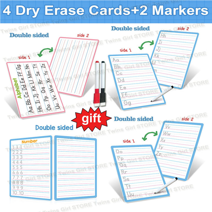 Write and Wipe, Dry Erase Card Handwriting Practice Cards for Children