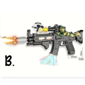 SSP Special machine gun toys with flashing lights and sound with battery operated toy