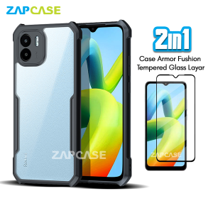 Casing Xiaomi Redmi A1 A1 Plus Armor Fushion Case Free Tempered Glass