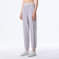 YueJi Yoga Pants for Women High Waist Quick Dry Elastic Loose Sport  Ankle-tied Pants. 