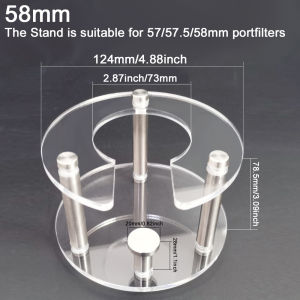 Portafilter Stand 51/54/58mm Coffee Espresso Tamper Filter Stand Espresso Holder Fits 51/54/58mm Portafilters（Only Sell Stand)