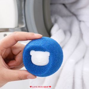 Dụng cụ lấy lông rụng Chó Mèo tóc rụng trên quần áo và cho máy giặt hình gấu trúc (mẫu mới) - Love Pets Shop