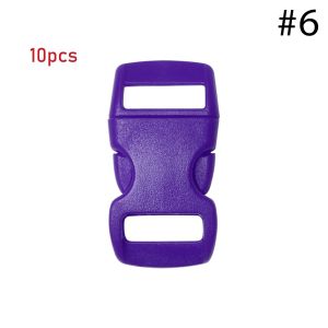 WCYC 4/10/50pcs Plastic Paracord Bracelet Accessories 3/8" 10mm Dog Collar Strap Webbing Outdoor Tool Side Release Buckle Camp Bag Parts