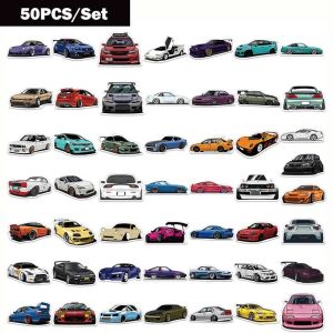 100Pcs Stiker Graffiti Stiker Jdm Various Car Kartun Sticker Bahan Pvc Anti Air Stiker Mobil Diy Koper Dekoratif Laptop