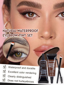 Waterproof Eyebrow Liquid Tint/24H Non-Smudge Eyebrow Tint/Easy Application Long-Lasting Eyebrow Gel/Natural Filling & Shaping/Soft Brush Tip