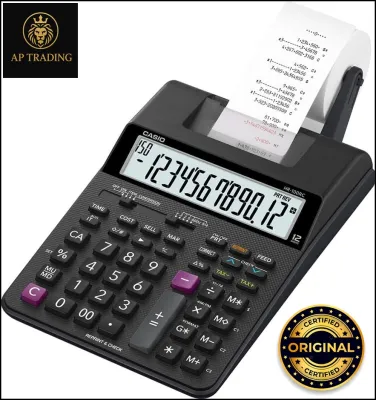Original CASIO Printing Calculator Adding Machine HRA-100RC CA Compact Type / electric calculator with receipt (Original)-with official warranty