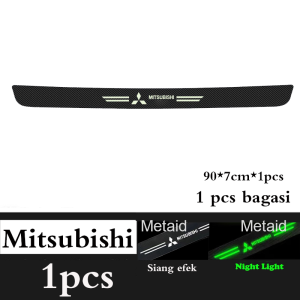 Stiker Pelindung Sill Plate Carbon Anti Gores hijau untuk Honda/Mitsubishi/Toyota/Suzuki/Daihatsu/Nissan - Set 5/4/1PCS