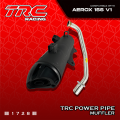 TRC Racing Power Pipe Yamaha Aerox v1 v2 Muffler Exhaust with Removable Silencer 1728. 