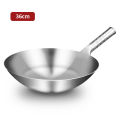 Fypo 1.8mm Thick 430 Stainless Steel Wok Chinese Pot Handmade Wok Traditional Non Stick Gas Wok Cooker frying Pan. 