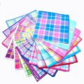 6/12 PCS Unisex Assorted Cotton Handkerchief Cotton Fabric School Office Use Handkerchief. 