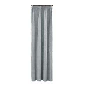 Heat Resistant Window Curtain Sunlight Defense Wrinkle Resistant Polyester Drape with Hooks Living Space Essential