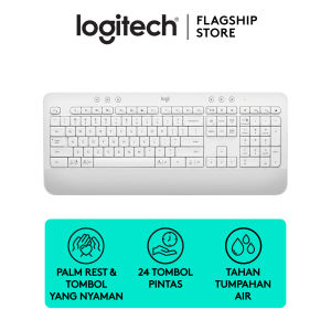 Logitech Signature K650 Keyboard Wireless Bluetooth Comfort dengan MultiOS Layout