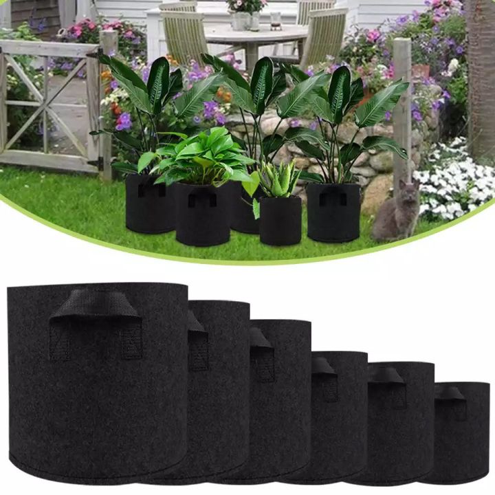 Fabric Grow Bags Breathable Pots Planter Root Pouch Container