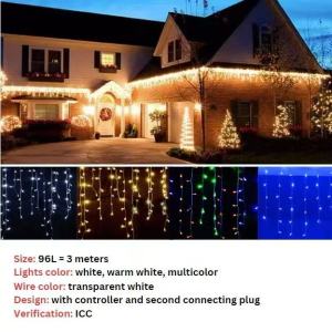 Believe Net Christmas Lights Outdoor Waterproof Net Mesh Christmas Light For Plants Net Lights LED Outdoor Curtain Lights String Lights Christmas Lights Curtain Design Strip Lights for Christmas Lights Outdoors & Xmas Tree Decor | Christmas Decor