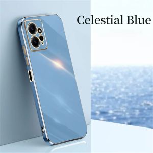 New Case XIAOMI REDMI NOTE 12 4G Case Luxury Plating Casing Silicone Stand Back Cover
