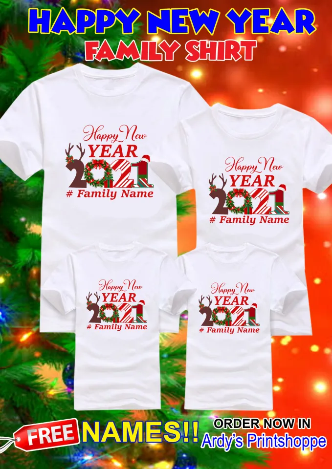 happy new year family shirts