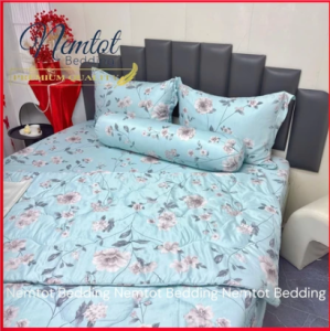 🌇SIÊU ĐẸP🌇Bộ Ga Gối Lụa Lyocell Viscose Thoáng Mát Mềm Mịn Chăn Chần Bông Cao Cấp _ Nemtot Bedding