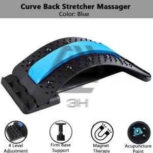 3H Alat Urut Regangan Belakang Boleh Laras/EVA Foam Lumbar Back Massager Stretcher Back Pain Relieve