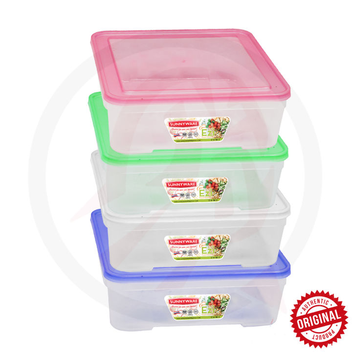 Powder Container Sunnyware Sunnyware 724 2500 ml 4 pcs Set EZI Food Saver Keeper Storage Container ...