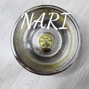 Rổ inox rỗ inox tròn CAO CẤP LOẠI 1 rỗ lưới dày inox 304 đựng trái cây đồ chiên tiện lợi - gia dụng NARI