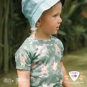 LIBBY Setelan Oblong Pendek Rib Cotton Ukuran SML