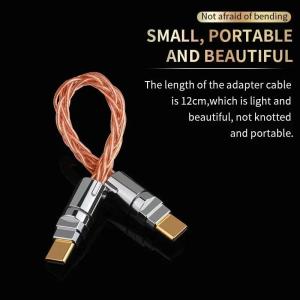 Type C To Type-C OTG Adapter Headphones Connection Cable Decoding Audio Converter Earphone Amplifier Sound Card USB C Cable