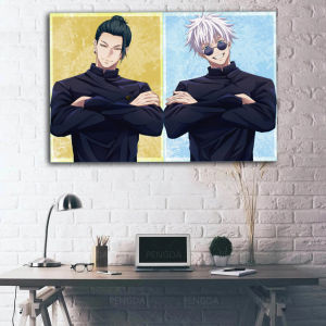 WALL STIKER STICKER DINDING WALLSTICKER ANIME JUJUTSU KAISEN GOJO AND GETO DEKORASI KAMAR ANAK COWOK CEWEK WALLPAPER ANIME MSS