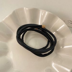 SWEET Hair Band PU Rope Ponytail Holder Korean Style Solid Color Flexible Bend Hair Rope INS Hair Accessories Luxury Sense Hair Ring Women