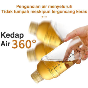 LIVING HOME Shaker Pengocok Minuman Shaker Bottle Alat Bar Barista Bartender Tools Botol Pengocok Minuman Plastik Transparan Alat Bartender Gelas Takar