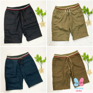 Quần kaki nam ngắn ống suông lửng lưng bo dây rút vải mềm từ 66 73kg size 35 36 37 bodai