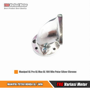 Manipol GL Pro Max Win Putar TRG Silver Chrome Untuk Motor Honda GL Pro GL Max GL 100 Win 100