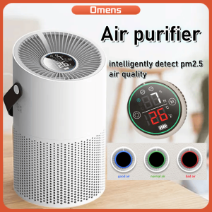 Air Purifier with Touch Screen Air Purification Aromatherapy Smart Purifier Household HEPA Filter Desktop Air Cleaners Portable Mini PM2.5 Purifier for Home Office Living Room Car