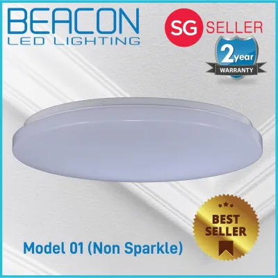 BEACON LED 40W/48W 40cm 50cm Remote Control Ceiling Light / 4 Tones / Dimmable Function - High performance magnetic panel!