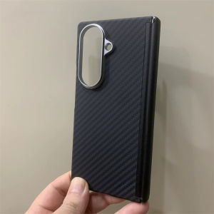 Case For Samsung Z Fold 8 7 6 5 PC Carbon Fiber Texture  Wireless Charge Cover Camera Lens Armor Shell Fold Screen Capa