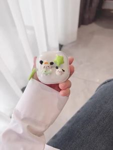 SX01T7B Samsung Galaxy Buds 2 Pro case / Live / Pro / FE Ins 3D Cute Paha Dog Transparent Anti-fall DustProof Soft Washable Silicone Case for Samsung