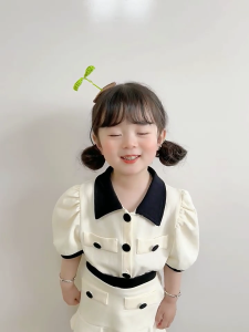 Tinh Tế Tóc Trang Sự Quyến Rũ Sáng Tạo Đậu Cây Hình kẹp tóc Nhỏ Crochet Phụ Kiện Làm Tóc Cho Trẻ Em