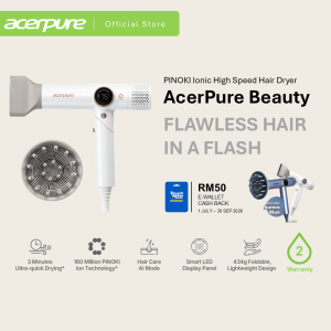 AcerPure Beauty HD3 PINOKI Ionic High Speed Hair Dryer - White