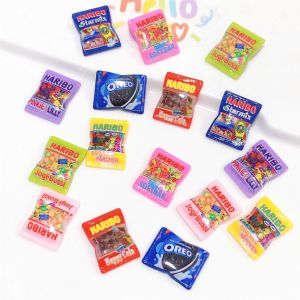 ANGCHI บ้านในบ้าน การศึกษาในช่วงต้น ของเล่นอาหารในครัว ตุ๊กตาครัวของเล่น ของเล่นตามบทบาท อุปกรณ์เสริมตุ๊กตา กระเป๋าใส่ขนมบ้านตุ๊กตาจิ๋ว1/6ใบ ของเล่นครัวจำลอง อุปกรณ์บ้านตุ๊กตา อาหารเลียนแบบขนาดเล็ก