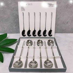 Set 6 Thìa WMF Nuova Inox 304 Sang Trọng - Bộ 6 Thìa Muỗng Cán Dài Cực Xinh Cho Nhà Hàng Khách Sạn