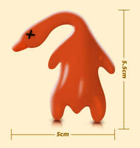 จี้รถยนต์ แสง เปลี่ยนสี ตกแต่ง เป็ดย่าง กระจกมองหลัง จี้รถยนต์ ยูวี เปลี่ยนสีตกแต่ง