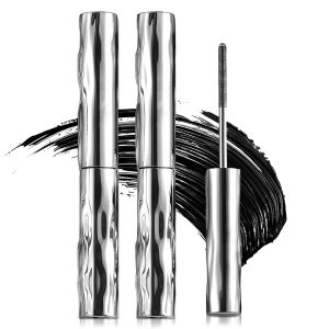 Wand MascaraMetal Mascara Wand3D Curling Metal Wands Mascaras Black Waterproof Natural Length Slim Volume Building for Women (Black*1)