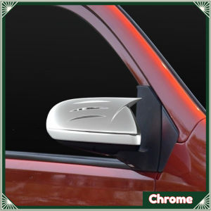 For Perodua Viva Sport M4 Rearview Mirror Cover Chrome Glossy Black Carbon Form Texture ABS Exterior Protective Sport Decor Parts
