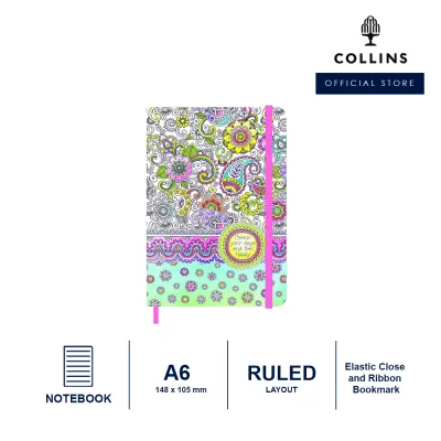 Collins Colour Your Days - A6 A5 Ruled Notebook