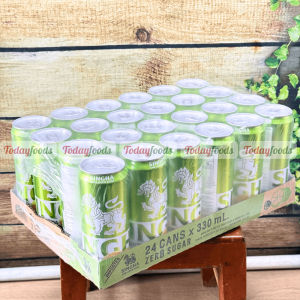 Nước Soda SINGHA Ume Lemon 330ML - Thùng 24 Lon Không Đường 0 Kcal Vị Ume (Mận Xanh) & Chanh Vitamin C