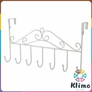 KLIMO  Door Rear Hook Door Hanging Clothes Hanging  No need for nails Clothes Hook Black White Bronze