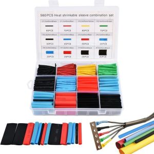 Bộ Ống Gen Co Nhiệt 560 Chi Tiết 12 Kích Thước 7 Màu - Gen Bọc Dây Điện Cách Điện Bảo Vệ Dây Cáp Điện DIY Điện Tử