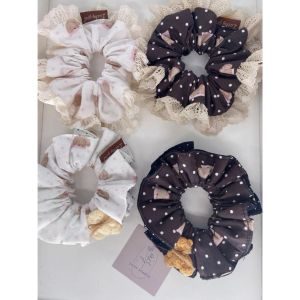 hair accessories handmade hair tie for women cartoon dog pony holder cute poppy scrunchies