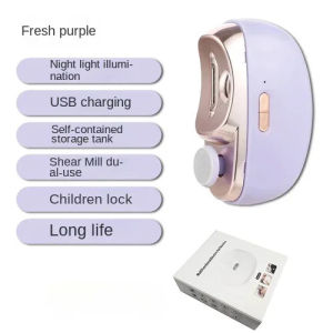 Electric Automatic Nail Clipper with Light Rechargeable Fingernail Trimmer Nail Clipper for Smooth and Safe Manicures