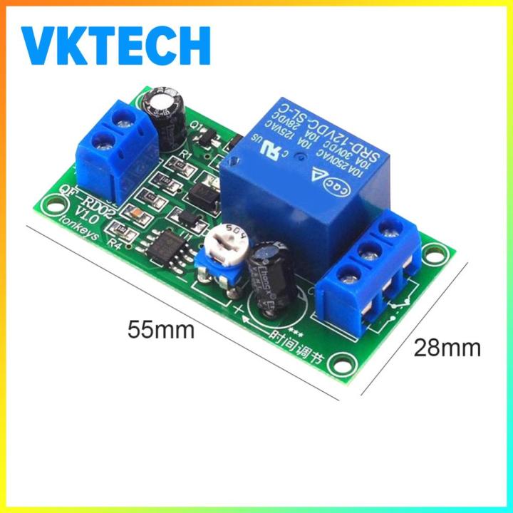 [Vktech] NE555 Time Delay Relay Modules Timer Relay Switch Board 12V DC ...